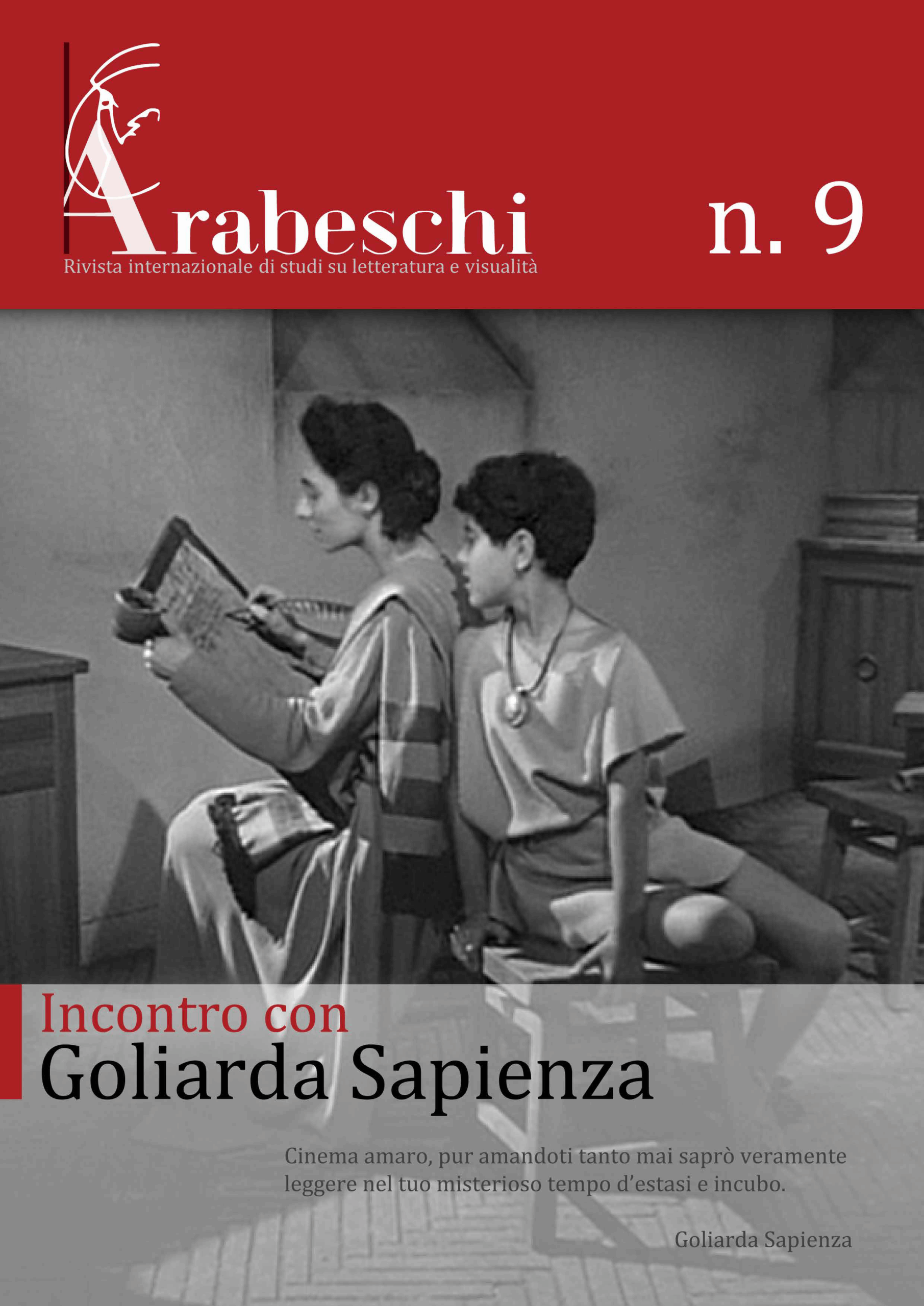 Copertina del numero Arabeschi n. 9