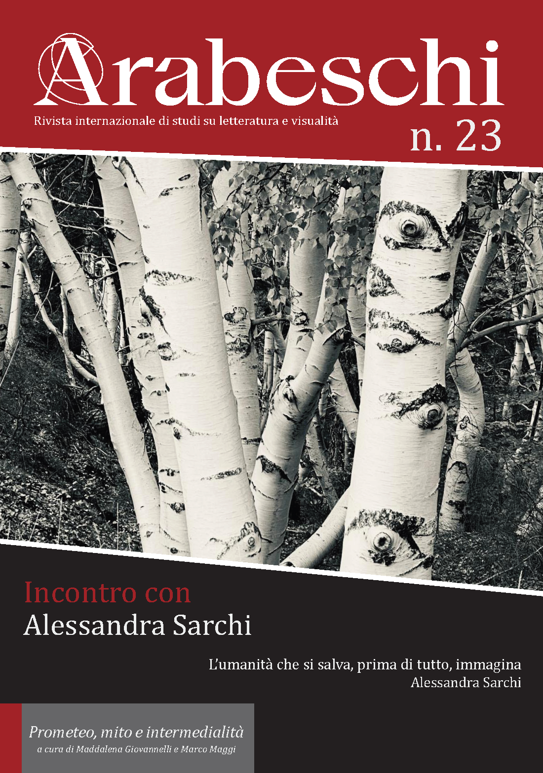 Copertina del numero Arabeschi n. 23